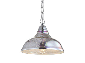 Nira 9.75" Adjustable 3D Color Burst Glass/Metal Pendant - JONATHAN Y